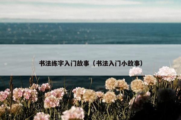 书法练字入门故事（书法入门小故事）