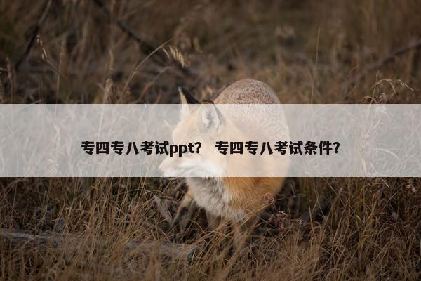 专四专八考试ppt？ 专四专八考试条件？