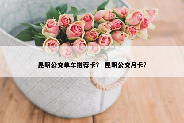 昆明公交单车推荐卡？ 昆明公交月卡？
