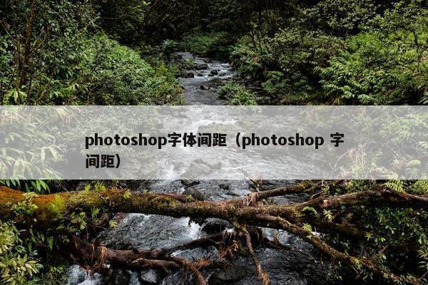 photoshop字体间距（photoshop 字间距）