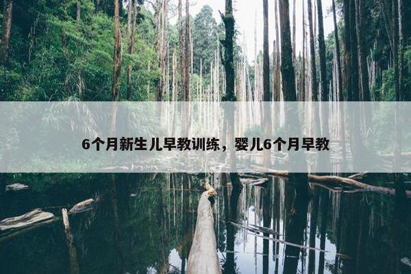 6个月新生儿早教训练，婴儿6个月早教