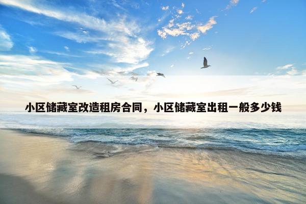 小区储藏室改造租房合同，小区储藏室出租一般多少钱