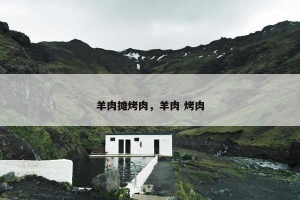 羊肉摊烤肉，羊肉 烤肉