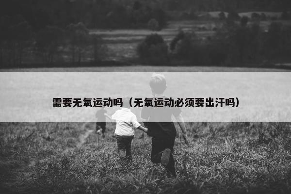 需要无氧运动吗（无氧运动必须要出汗吗）
