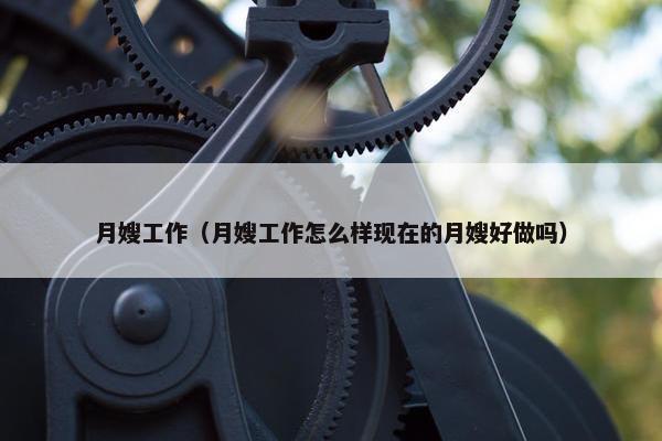 月嫂工作（月嫂工作怎么样现在的月嫂好做吗）