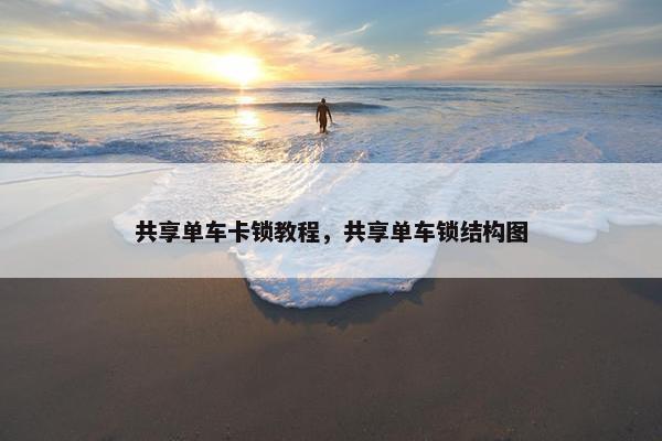 共享单车卡锁教程，共享单车锁结构图
