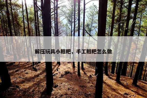 解压玩具小糍粑，手工糍粑怎么做