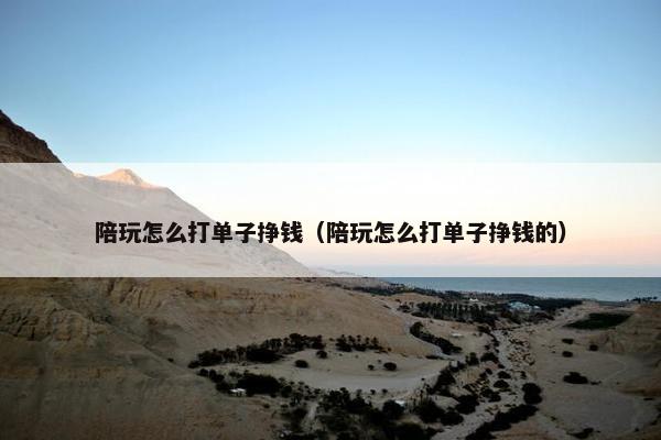 陪玩怎么打单子挣钱（陪玩怎么打单子挣钱的）