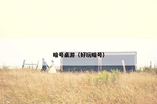 暗号桌游（好玩暗号）