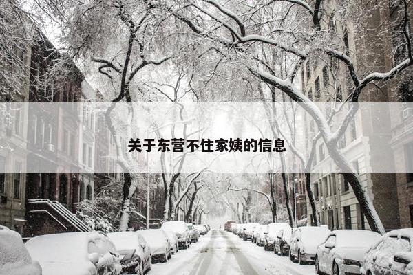 关于东营不住家姨的信息