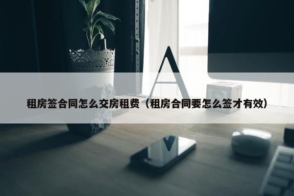 租房签合同怎么交房租费（租房合同要怎么签才有效）