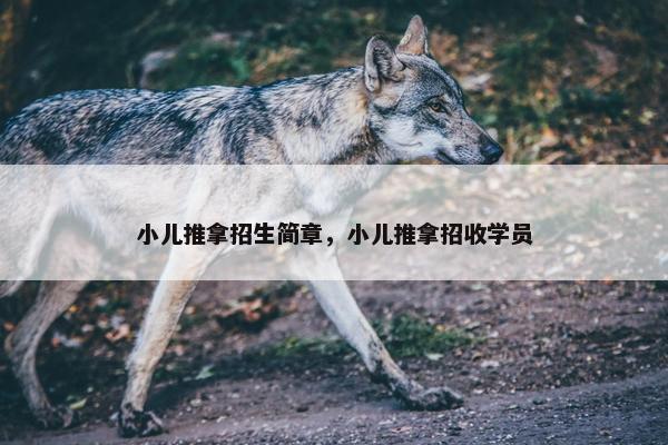 小儿推拿招生简章，小儿推拿招收学员