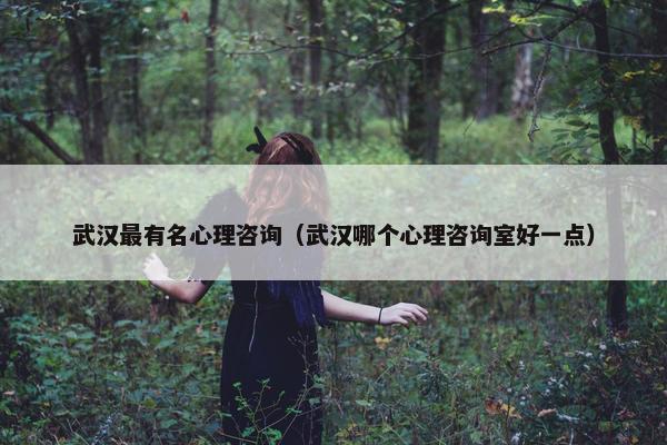 武汉最有名心理咨询（武汉哪个心理咨询室好一点）
