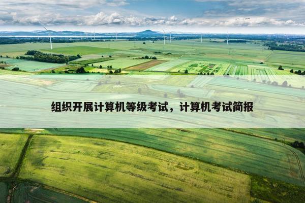 组织开展计算机等级考试，计算机考试简报