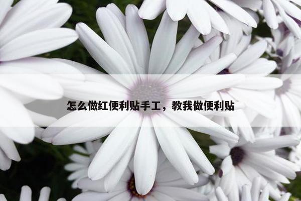 怎么做红便利贴手工，教我做便利贴