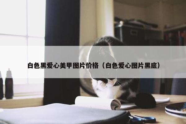 白色黑爱心美甲图片价格（白色爱心图片黑底）