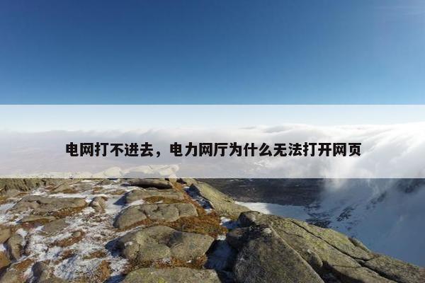 电网打不进去，电力网厅为什么无法打开网页
