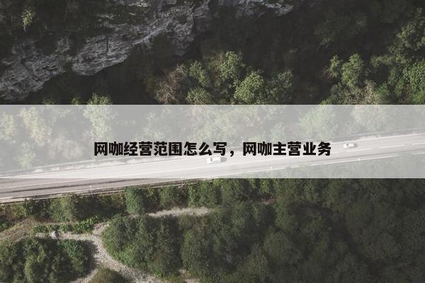 网咖经营范围怎么写，网咖主营业务