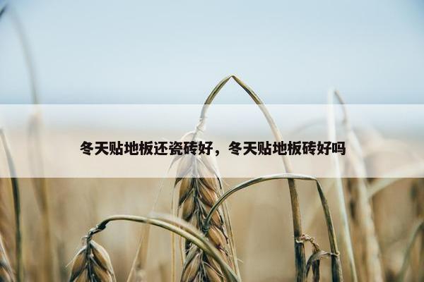 冬天贴地板还瓷砖好，冬天贴地板砖好吗
