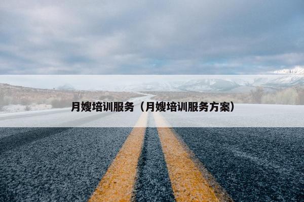 月嫂培训服务（月嫂培训服务方案）