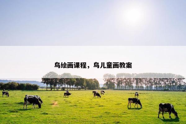 鸟绘画课程，鸟儿童画教案