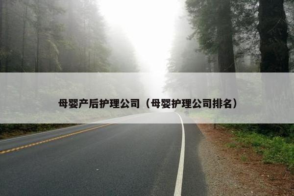 母婴产后护理公司（母婴护理公司排名）