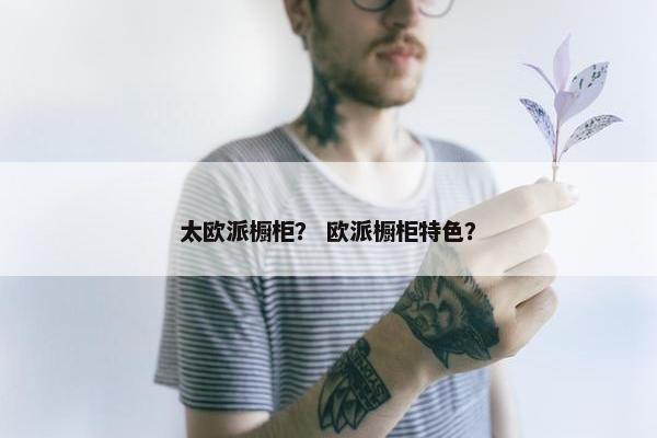 太欧派橱柜？ 欧派橱柜特色？
