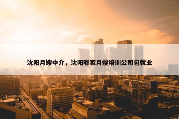 沈阳月嫂中介，沈阳哪家月嫂培训公司包就业