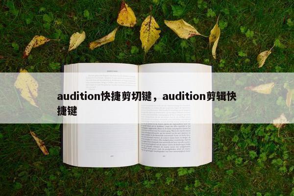 audition快捷剪切键，audition剪辑快捷键