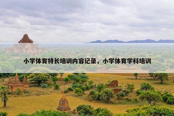 小学体育特长培训内容记录，小学体育学科培训
