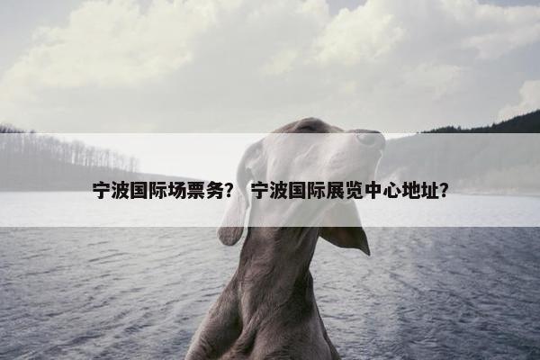 宁波国际场票务？ 宁波国际展览中心地址？