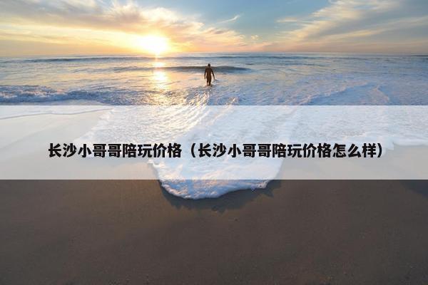 长沙小哥哥陪玩价格（长沙小哥哥陪玩价格怎么样）