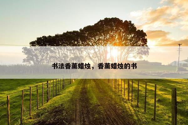 书法香薰蜡烛，香薰蜡烛的书