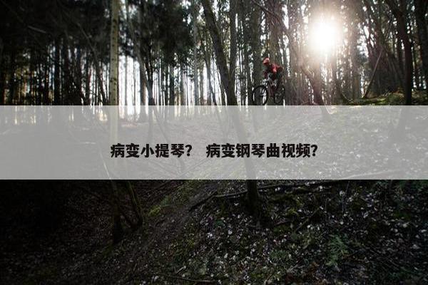 病变小提琴？ 病变钢琴曲视频？