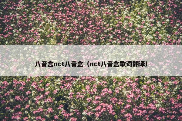 八音盒nct八音盒（nct八音盒歌词翻译）