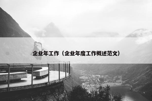 企业年工作（企业年度工作概述范文）