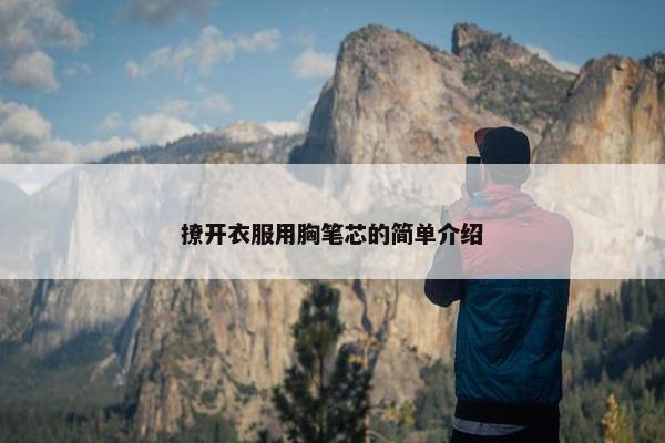 撩开衣服用胸笔芯的简单介绍