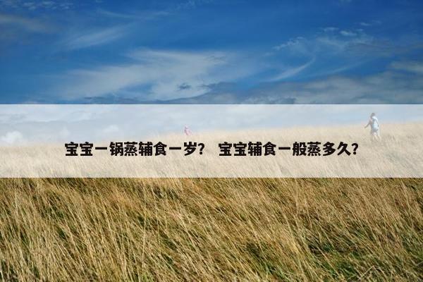 宝宝一锅蒸辅食一岁？ 宝宝辅食一般蒸多久？