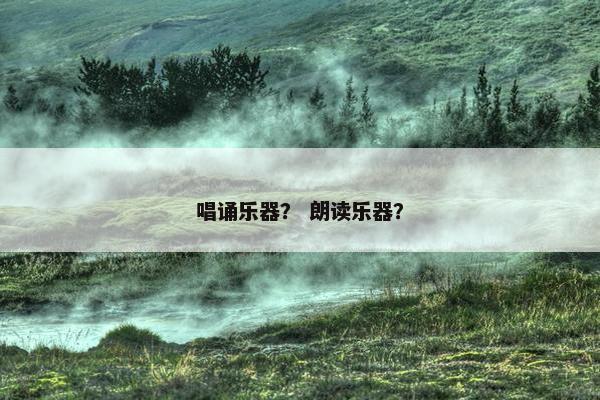 唱诵乐器? 朗读乐器? 唱诵乐器? 朗读乐器?