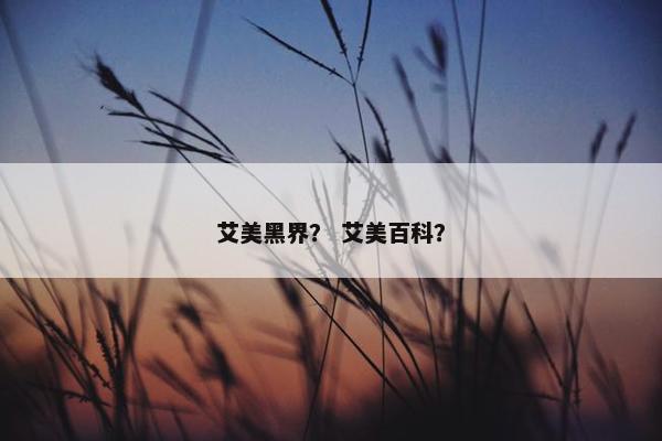 艾美黑界？ 艾美百科？