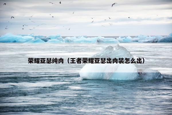 荣耀亚瑟纯肉（王者荣耀亚瑟出肉装怎么出）