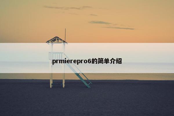 prmierepro6的简单介绍