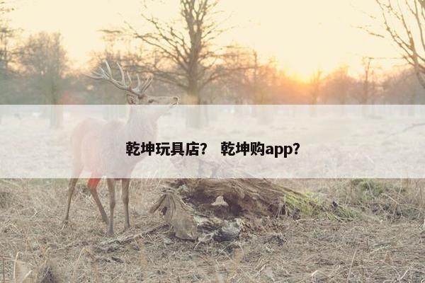 乾坤玩具店？ 乾坤购app？