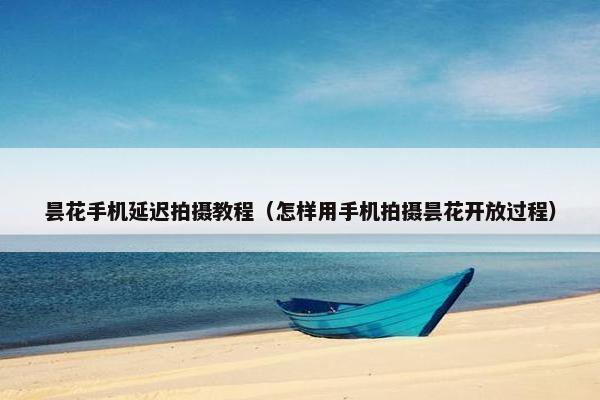 昙花手机延迟拍摄教程（怎样用手机拍摄昙花开放过程）