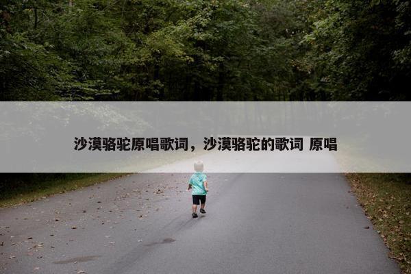 沙漠骆驼原唱歌词，沙漠骆驼的歌词 原唱