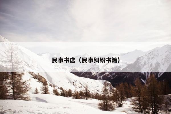 民事书店（民事纠纷书籍）