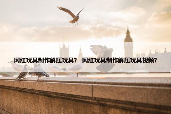 网红玩具制作解压玩具？ 网红玩具制作解压玩具视频？