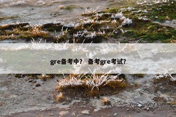 gre备考中？ 备考gre考试？
