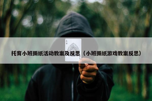 托育小班撕纸活动教案及反思（小班撕纸游戏教案反思）