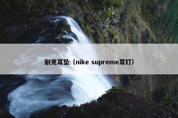 耐克耳坠（nike supreme耳钉）